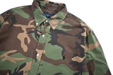 画像2: Used Ralph Lauren B/D Shirt Camo (2)
