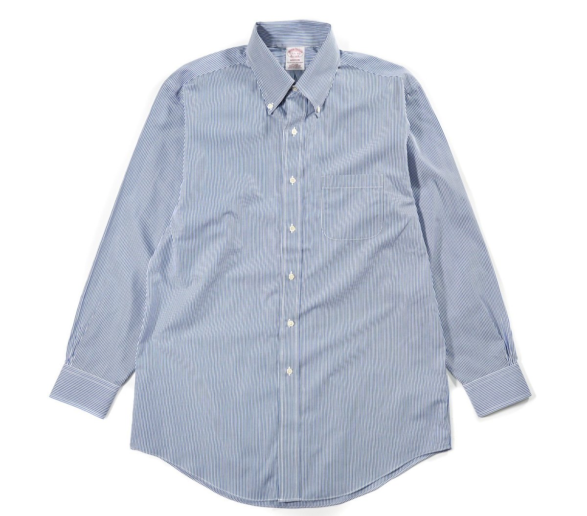 画像1: Used Brooks Brothers Stripe B/D Shirt (1)