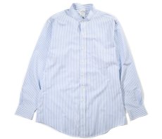 画像1: Used Brooks Brothers Stripe Band Collar Shirt (1)