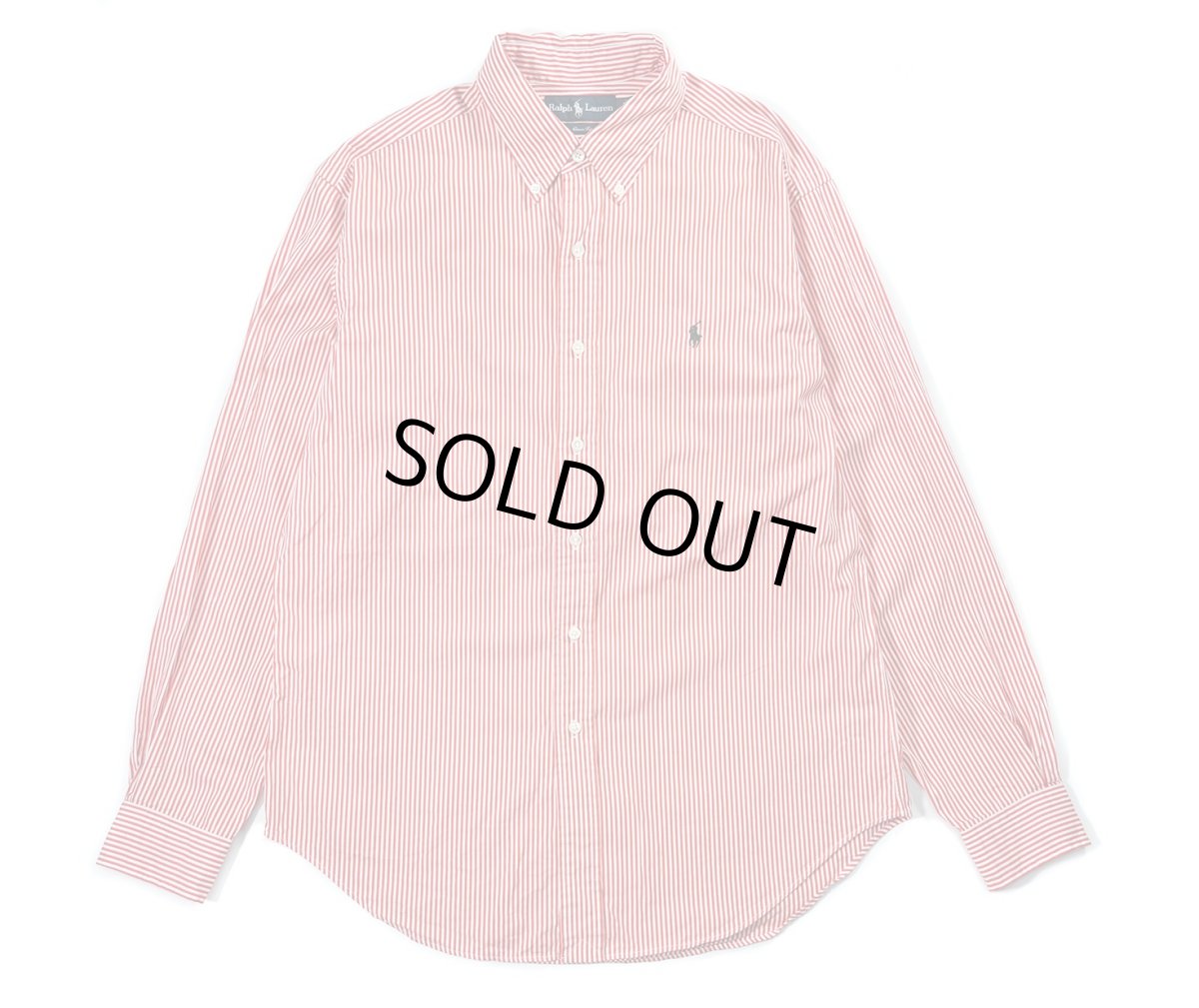 画像1: Used Ralph Lauren Stripe B/D Shirt "Classic Fit" (1)
