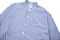 画像2: Used Brooks Brothers Stripe Band Collar Shirt (2)