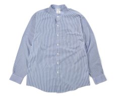 画像1: Used Brooks Brothers Stripe Band Collar Shirt (1)
