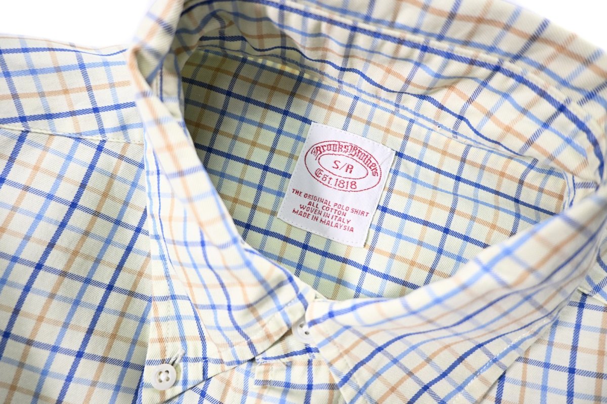 画像4: Used Brooks Brothers Plaid Pattern B/D Shirt (4)