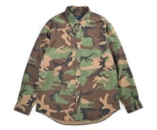 画像1: Used Ralph Lauren B/D Shirt Camo (1)