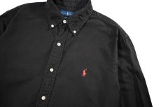 画像2: Used Ralph Lauren B/D Shirt "Classic Fit" Black (2)