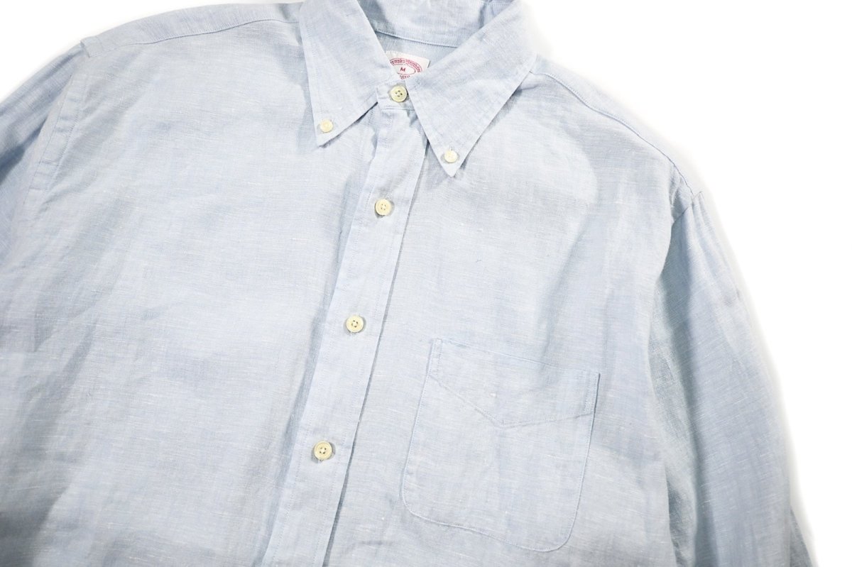 画像2: Used Brooks Brothers Linen B/D Shirt (2)