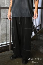 画像9: Deadstock Universal Overall Customized Double Front Big Painter Pants Dyed Black (9)