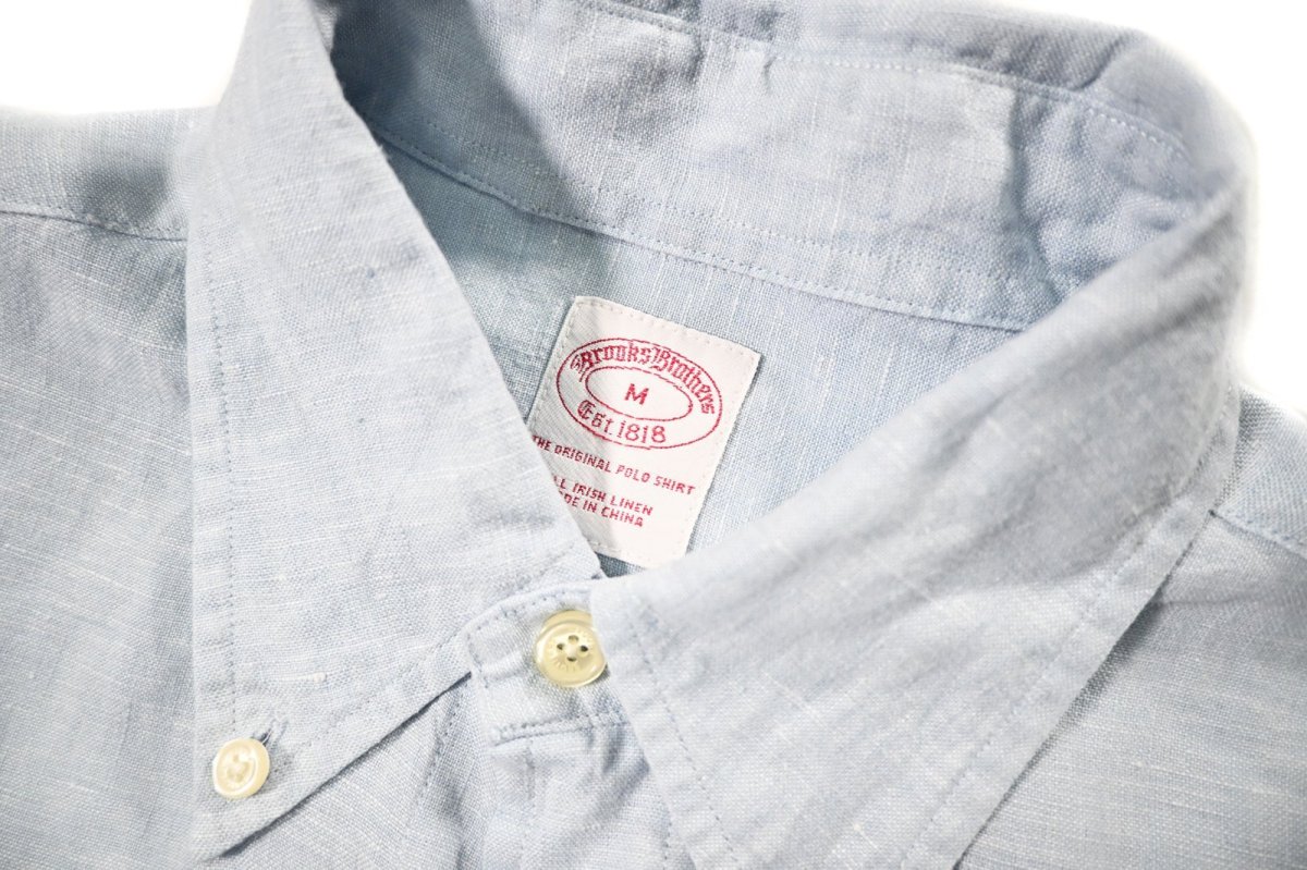 画像4: Used Brooks Brothers Linen B/D Shirt (4)