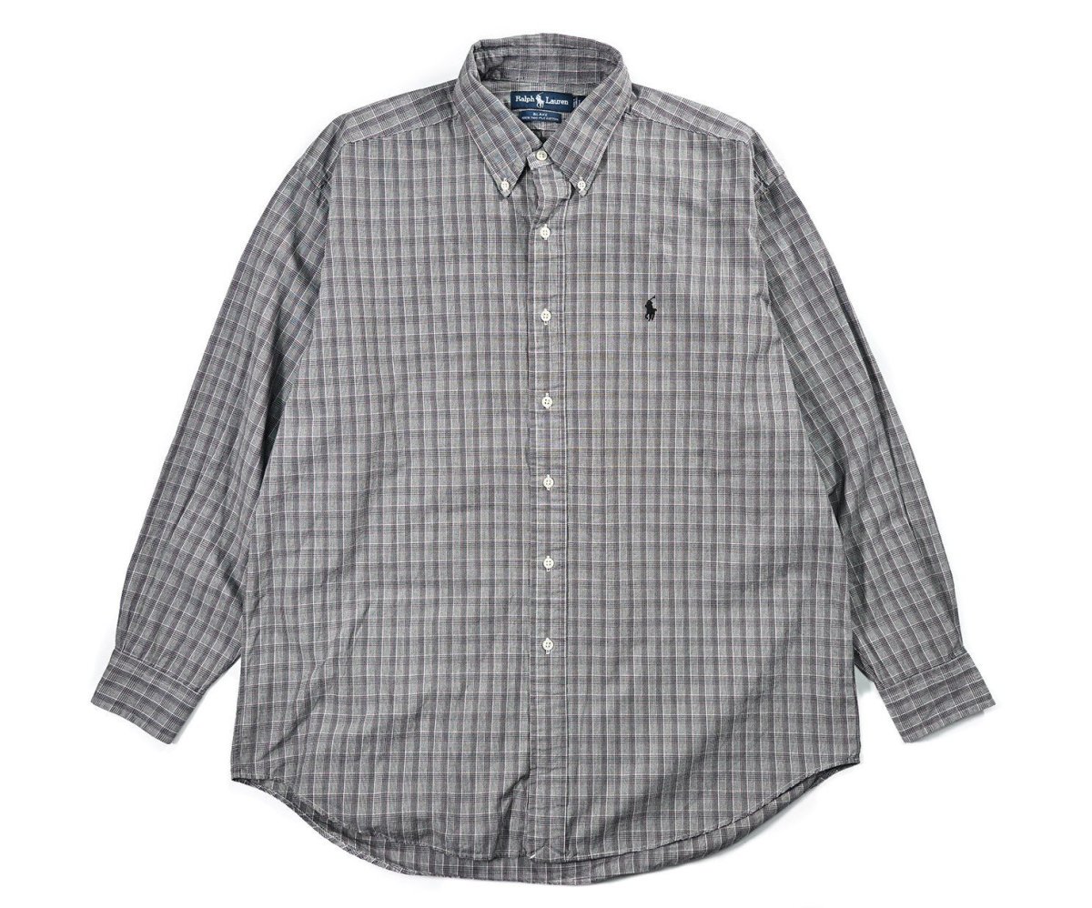 画像1: Used Ralph Lauren Plaid Pattern B/D Shirt "Blake" (1)