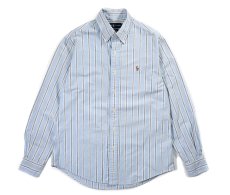画像1: Used Ralph Lauren Stripe B/D Shirt "Custom Fit" (1)