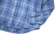画像3: Used Polo Ralph Lauren Plaid Pattern Linen Shirt (3)