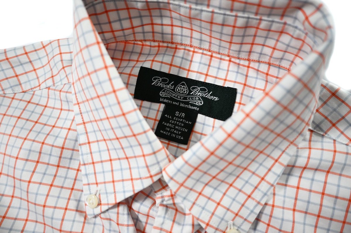 画像4: Used Brooks Brothers Plaid Pattern B/D Shirt (4)