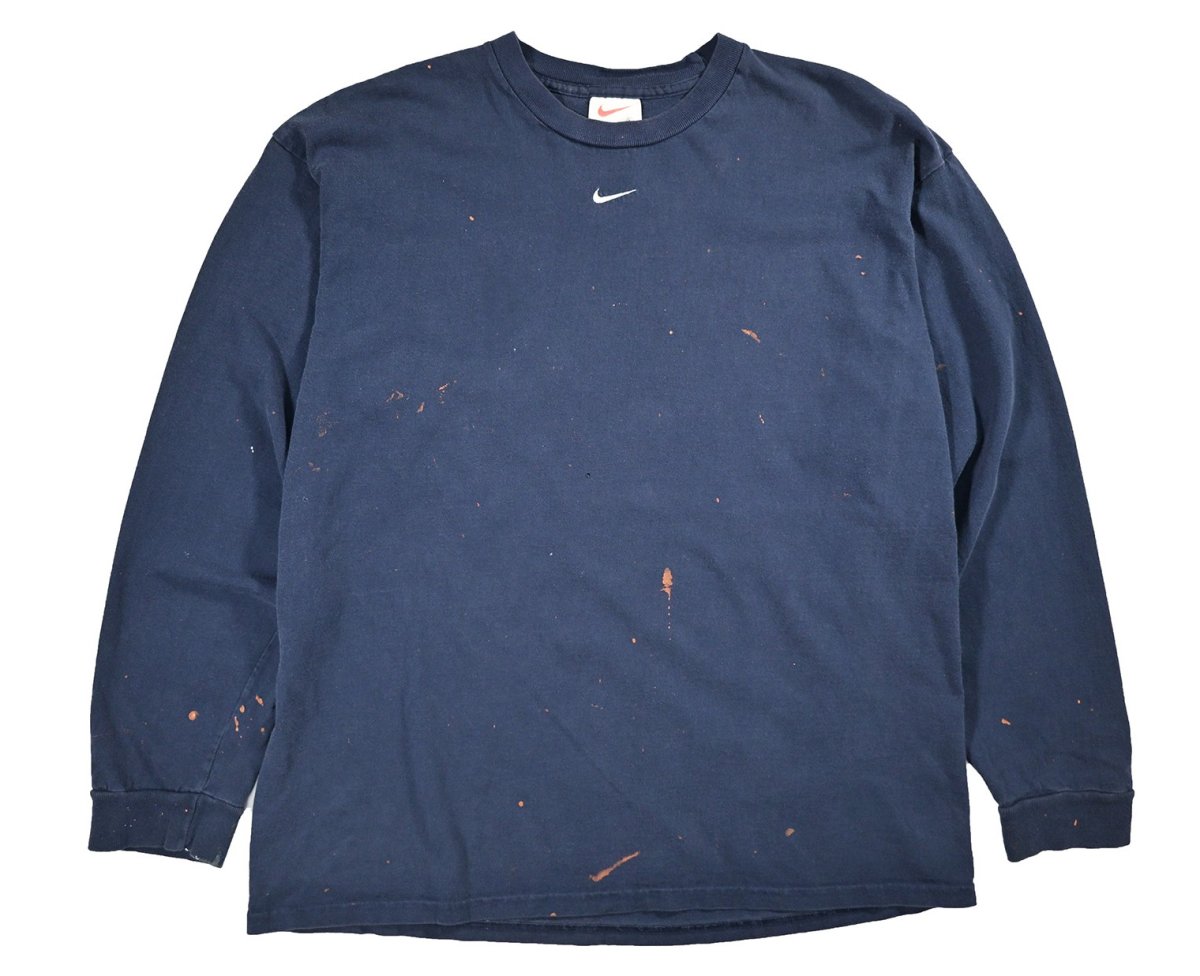 画像1: Used Nike L/S Embroidered Tee made in USA (1)