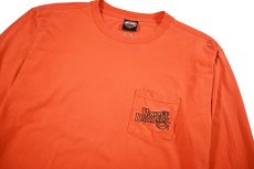画像2: Used Harley-Davidson L/S Embroidered Pocket Tee (2)