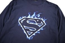 画像2: Used Superman L/S Print Tee (2)