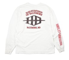 画像2: Used Harley-Davidson L/S Print Tee (2)