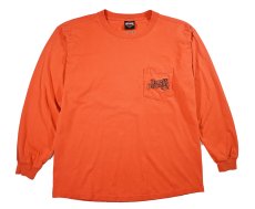 画像1: Used Harley-Davidson L/S Embroidered Pocket Tee (1)