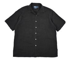 画像1: Used Polo Ralph Lauren Cotton Open Collar S/S Shirt "Caldwell" ラルフローレン (1)