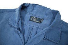 画像4: Used Polo Ralph Lauren Linen/Silk Open Collar L/S Shirt ラルフローレン (4)