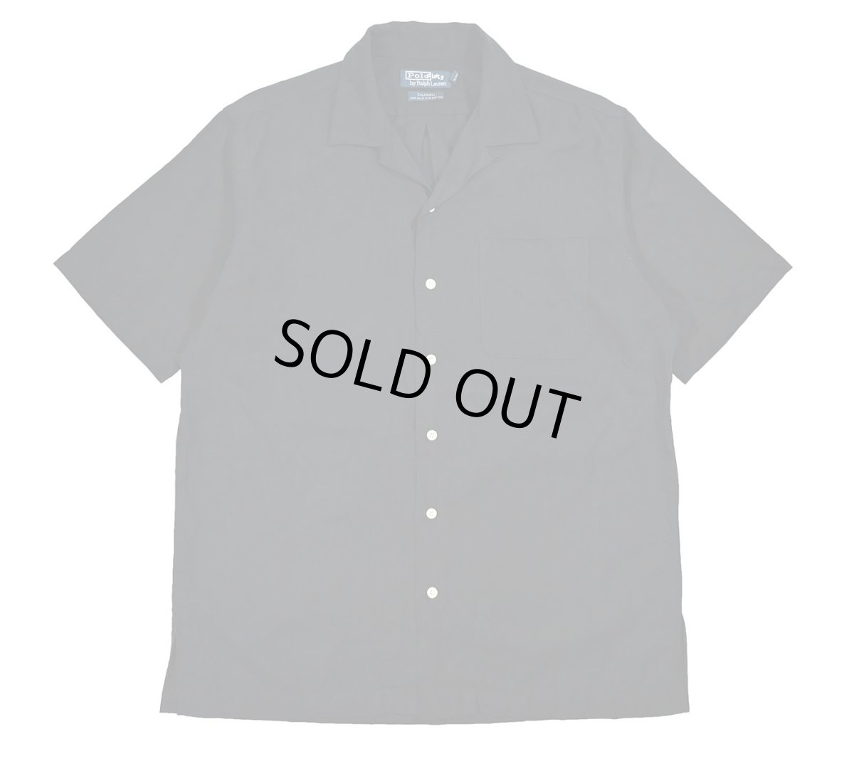 画像1: Used Polo Ralph Lauren Silk/Cotton Open Collar S/S Shirt "Caldwell" ラルフローレン (1)