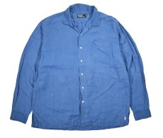 画像1: Used Polo Ralph Lauren Linen/Silk Open Collar L/S Shirt ラルフローレン (1)