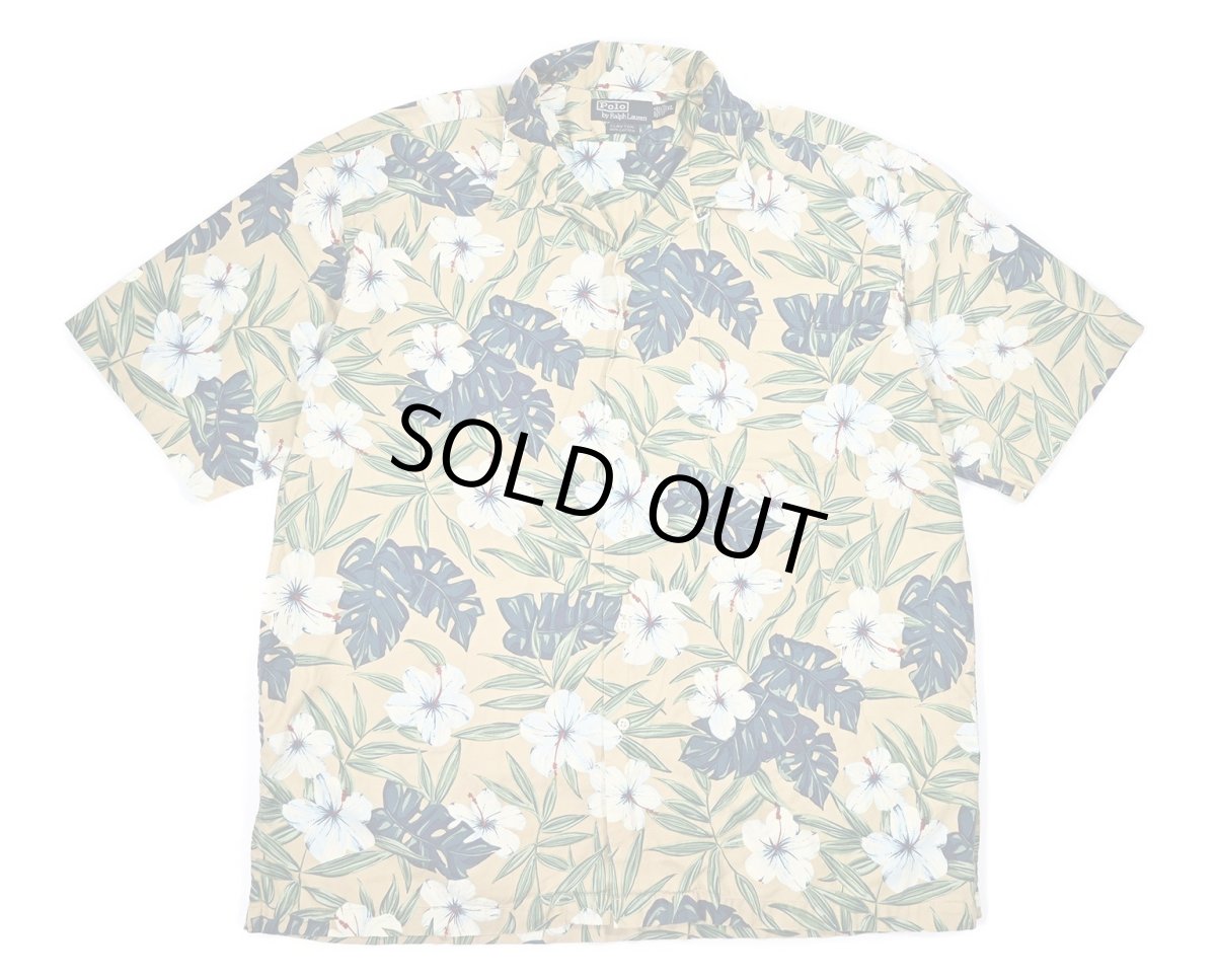 画像1: Used Polo Ralph Lauren Cotton Open Collar S/S Shirt "Clayton" ラルフローレン (1)