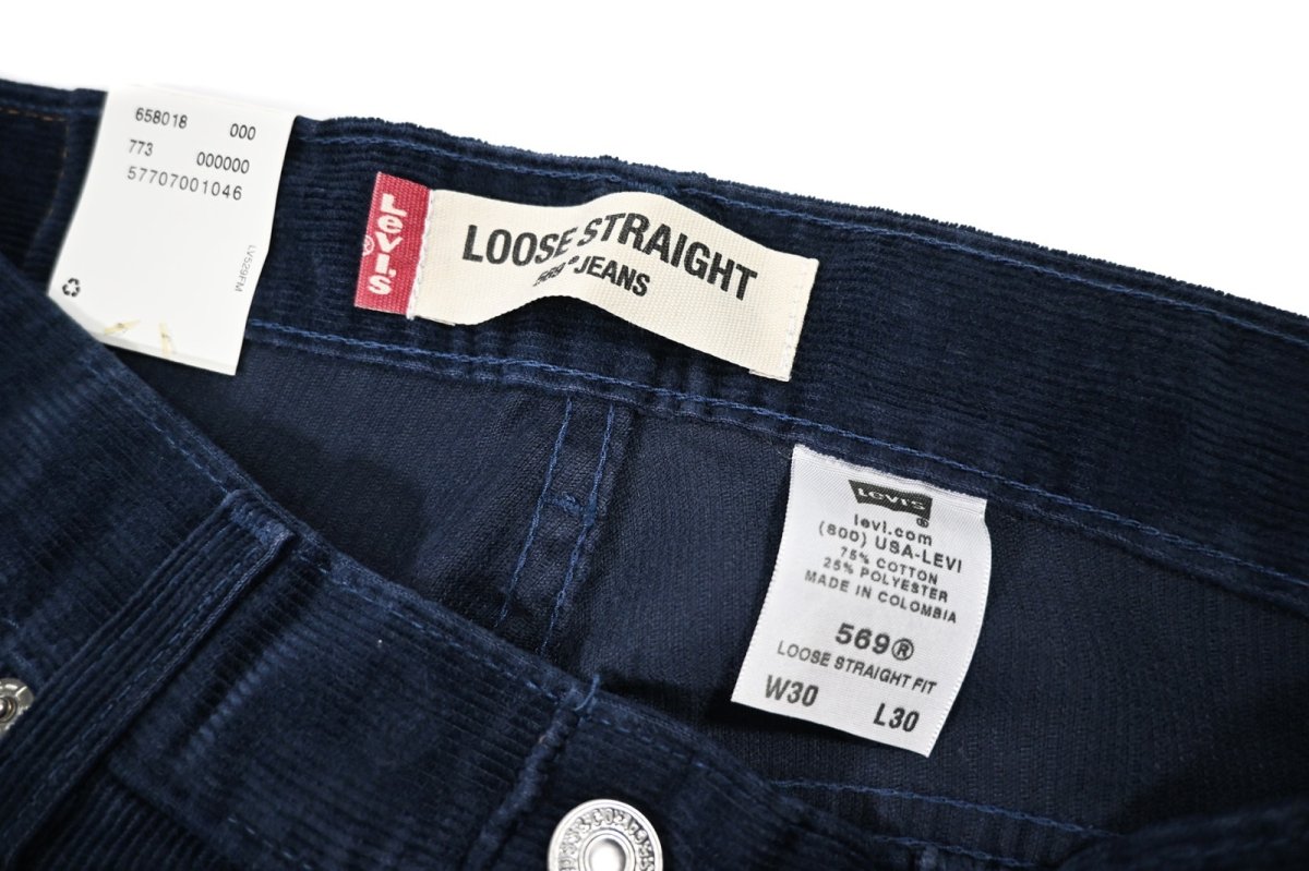 画像6: Deadstock Levi's 569 Corduroy Pants Navy リーバイス (6)