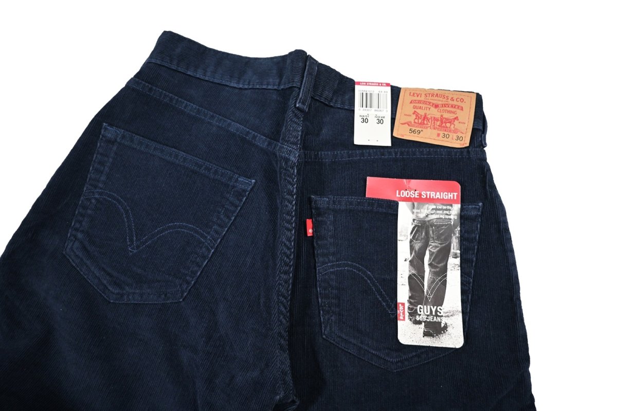 画像5: Deadstock Levi's 569 Corduroy Pants Navy リーバイス (5)
