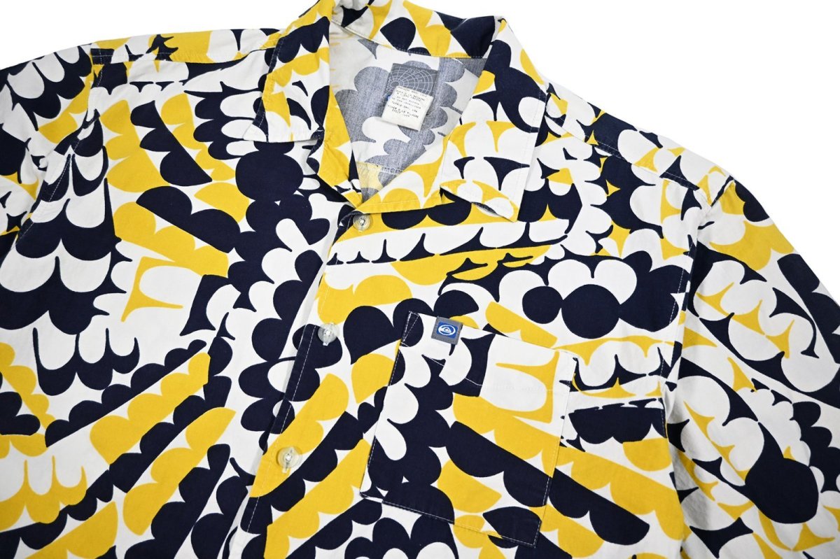 画像2: Used Quiksilver Open Collar S/S Shirt (2)