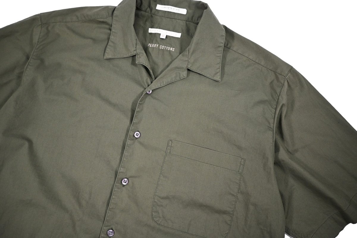 画像2: Used Perry Ellis Open Collar S/S Shirt (2)