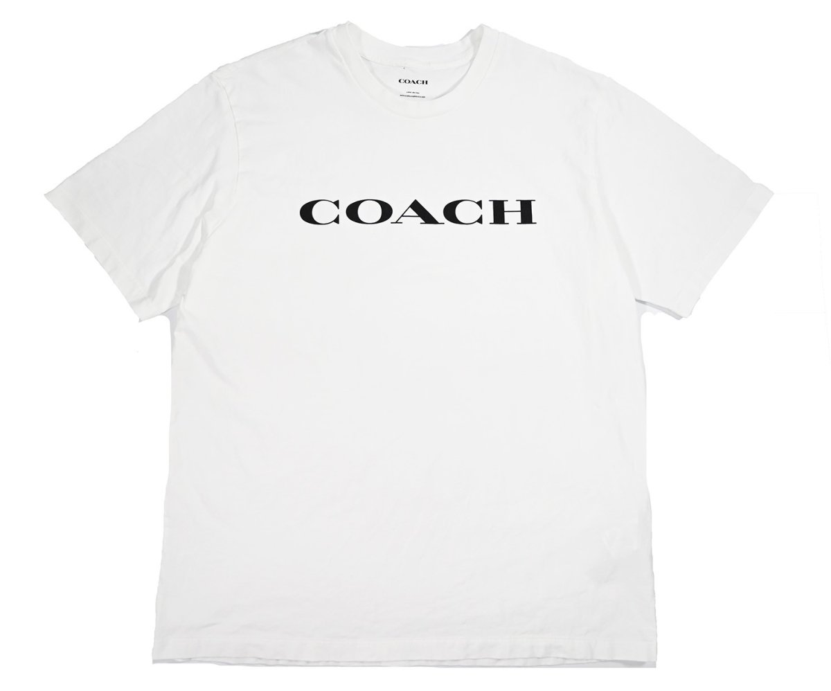 画像1: Used Coach Print Tee (1)