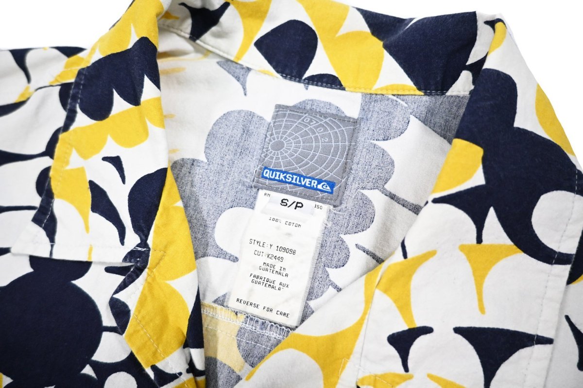 画像4: Used Quiksilver Open Collar S/S Shirt (4)