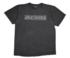 画像1: Used Harley-Davidson Print Tee made in USA (1)