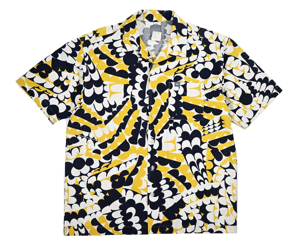 画像1: Used Quiksilver Open Collar S/S Shirt (1)