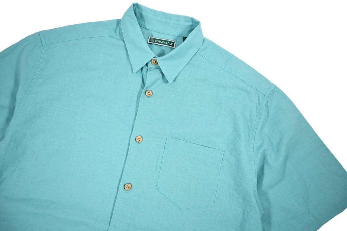 画像2: Used Cubavera Linen S/S Shirt (2)