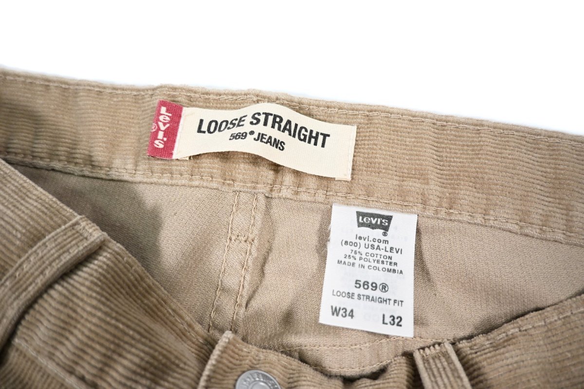 画像6: Deadstock Levi's 569 Corduroy Pants Khaki リーバイス コーデュロイパンツ (6)