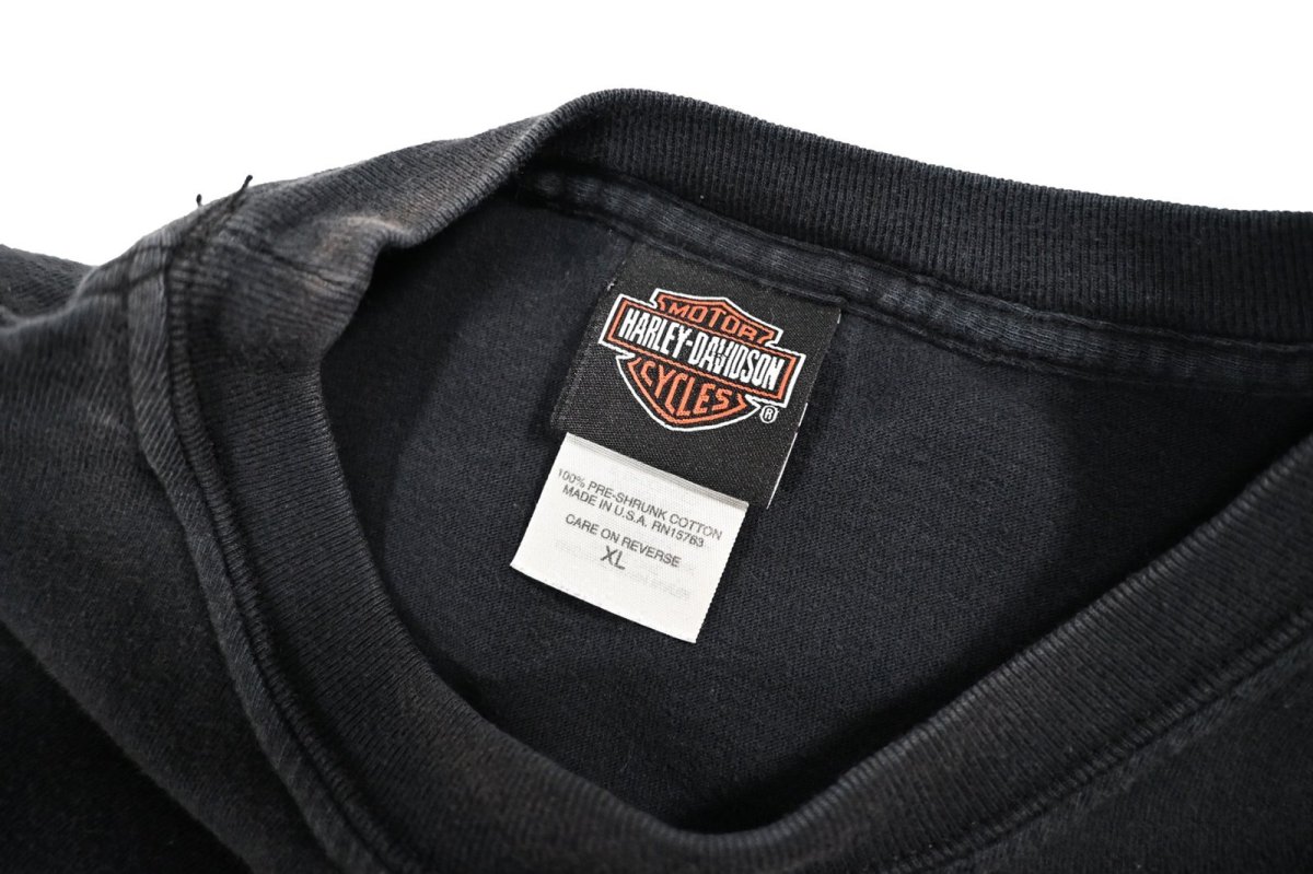 画像4: Used Harley-Davidson Print Tee made in USA (4)