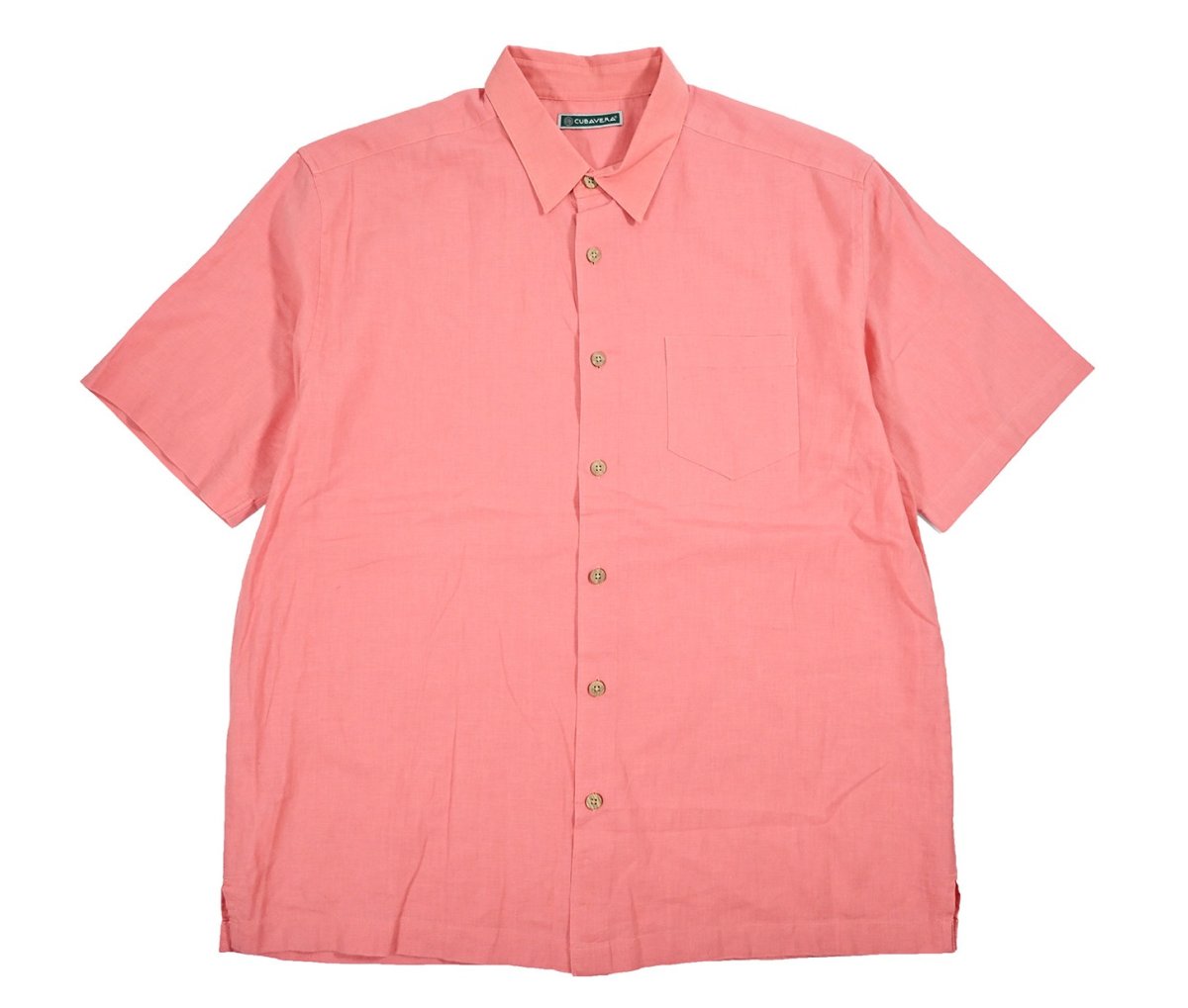 画像1: Used Cubavera Linen S/S Shirt (1)