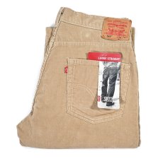 画像1: Deadstock Levi's 569 Corduroy Pants Khaki リーバイス コーデュロイパンツ (1)