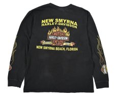 画像2: Used Harley-Davidson L/S Print Pocket Tee (2)