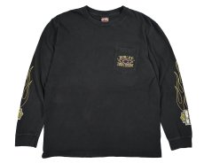 画像1: Used Harley-Davidson L/S Print Pocket Tee (1)