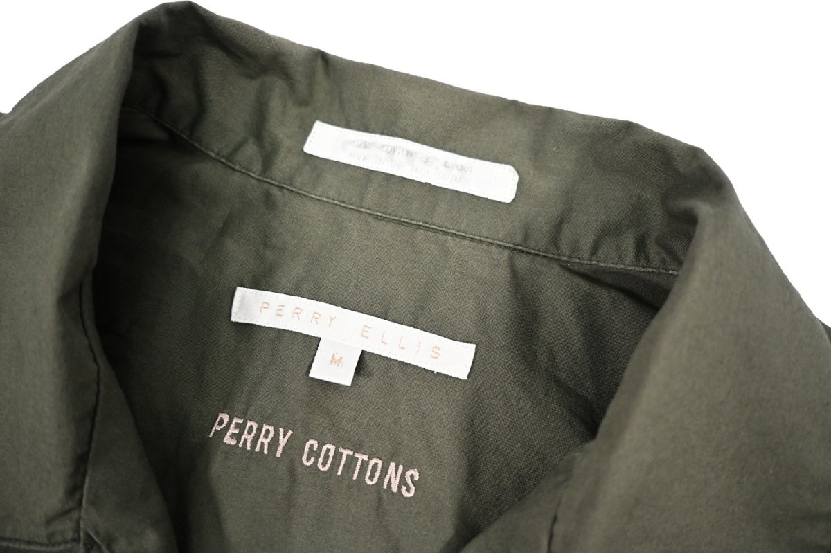 画像4: Used Perry Ellis Open Collar S/S Shirt (4)