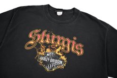 画像3: Used Harley-Davidson Print Tee (3)