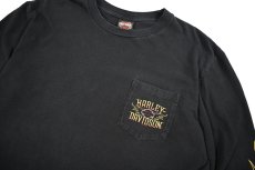 画像3: Used Harley-Davidson L/S Print Pocket Tee (3)