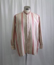 画像1: 【SALE】 Individualized Shirts for DAMAGEDONE "Vintage Linen Red Stripe" (1)