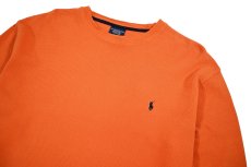 画像2: Used Polo Ralph Lauren L/S Thermal Shirt Orange (2)
