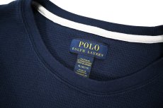 画像4: Used Polo Ralph Lauren L/S Thermal Shirt Navy (4)