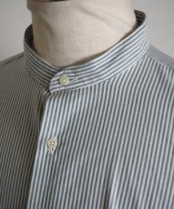 画像4: 【SALE】 Individualized Shirts for DAMAGEDONE "Bengal Stripe Green" (4)