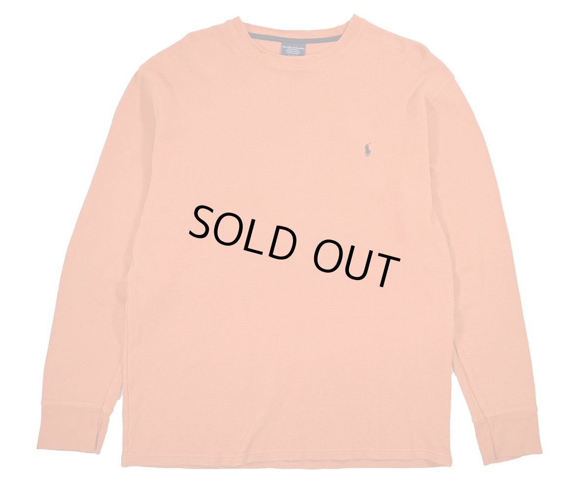 画像1: Used Polo Ralph Lauren L/S Thermal Shirt Orange (1)