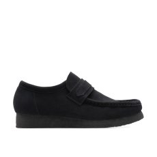 画像2: Clarks Wallabee Loafer Black Suede クラークス (2)